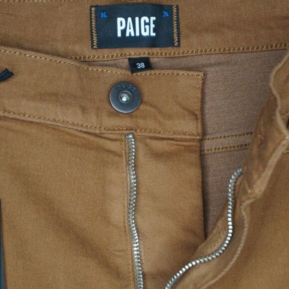 PAIGE Men's Federal Slim Straight Stretchy Jeans in Amber Honey size 38 NWT - Picture 16 of 16